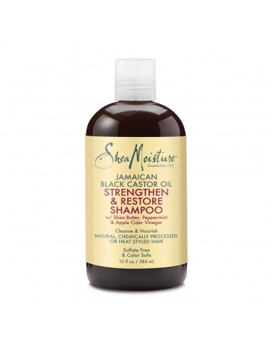 Shampoo Strengthen grow & Restore Jamaican Blanc Castor Shea Moisture 482ml