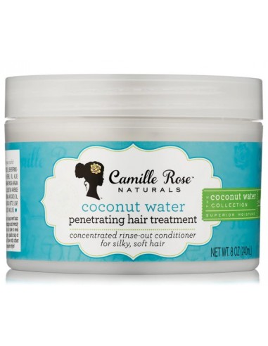 Mascarilla Coconut Water Penetrating Hair Treatment Camille Rose Naturals 8 oz