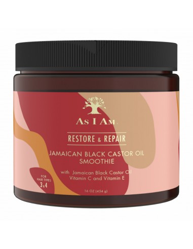 Crema De Peinado Restore & Repair Jamaican Black Castor Oil Smoothie As I Am 454g