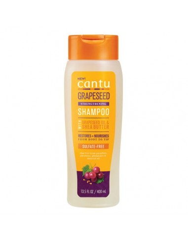 Champú Arrastre Grapeseed Strengthening Shampoo Cantu Shea Butter 400ml