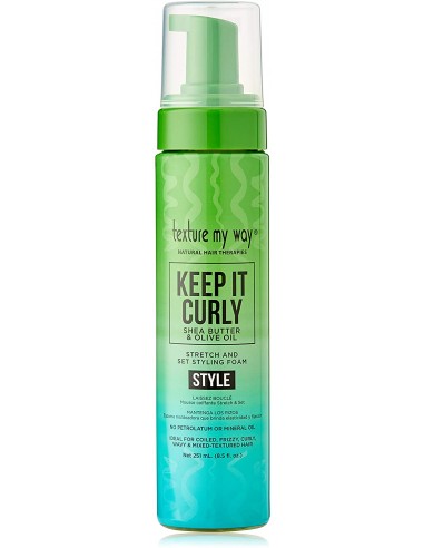 Mousse Keep It Curly Stretch And Set Styling Foam Texture My Way 251ml