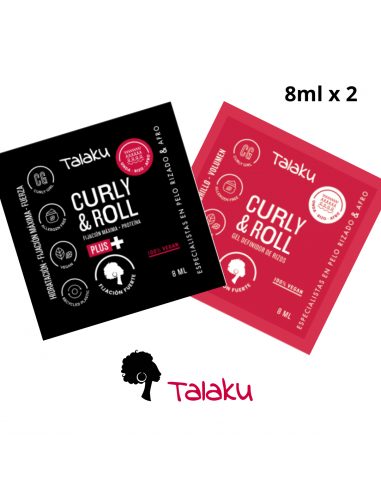 Pack De Muestras Definidores Curly & Roll De Talaku 8ml